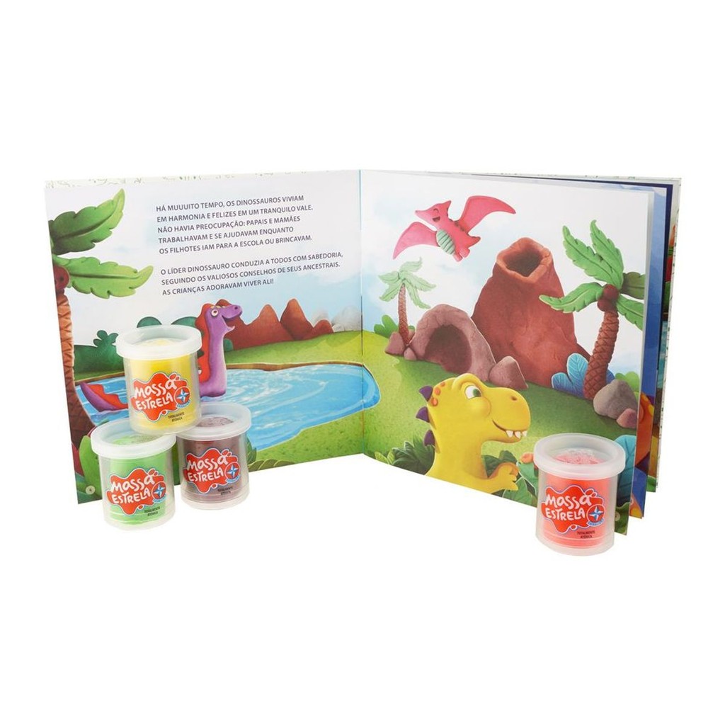Kit Massinha Dinossauros Livro Educativo Estrela Oficial · foto 2
