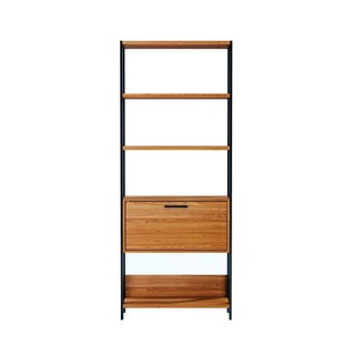 Estante Dijon 1 PT Freijó e Preta 74 cm em Oferta na Shopee