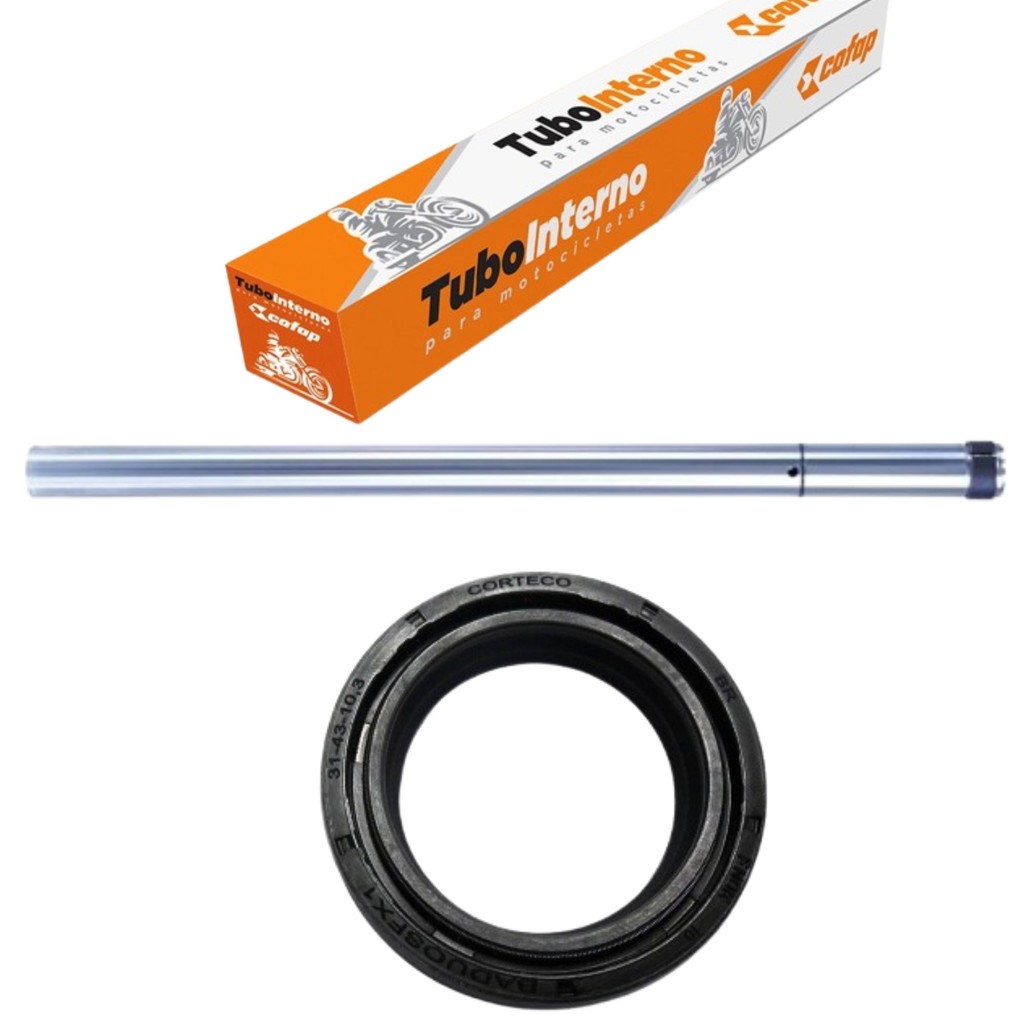 TUBO INTERNO COFAP CG 160 FAN TITAN START + RETENTOR CORTECO em Oferta na Shopee