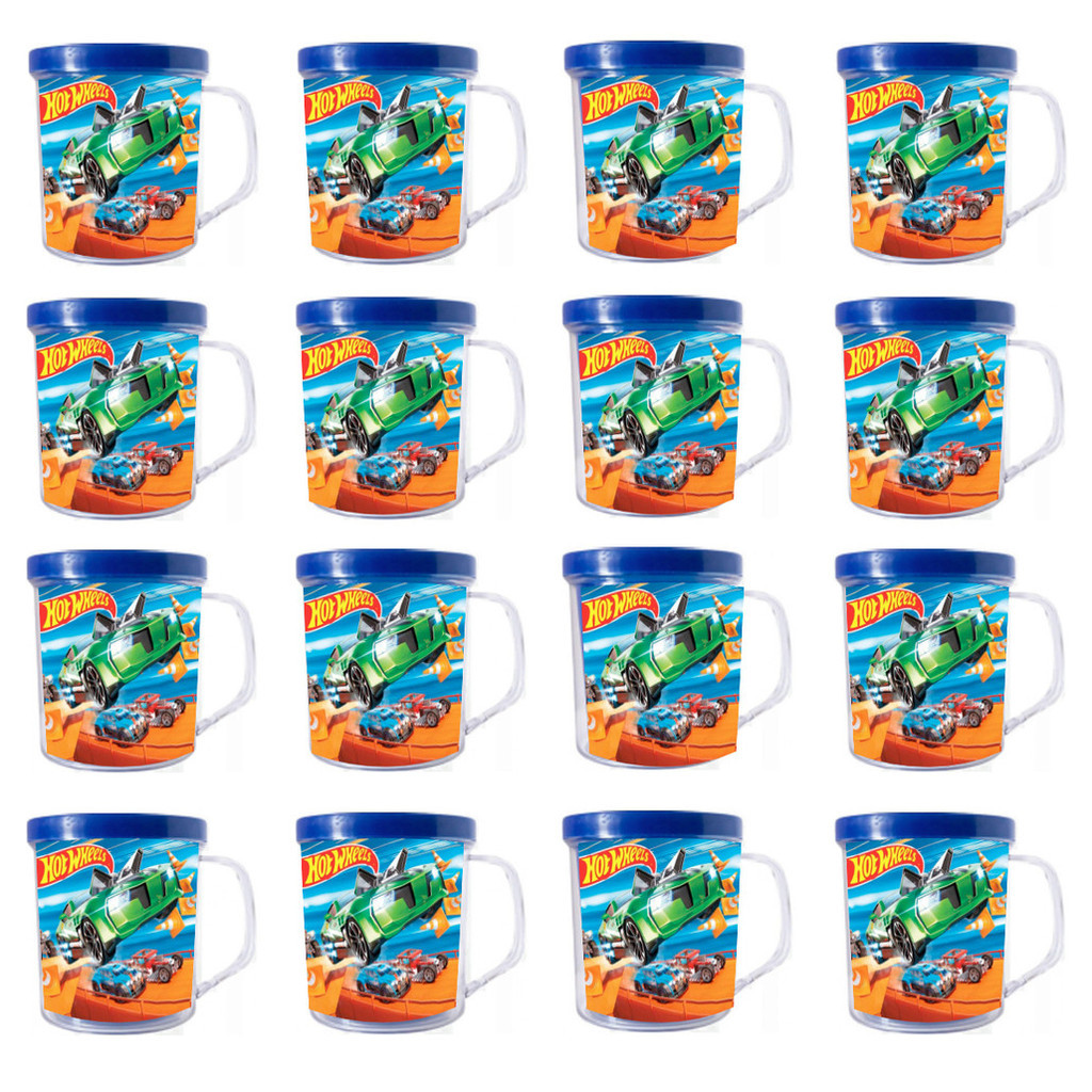 10 Canecas Lembrancinha do Hotwheels Aniversário De Criança em Oferta na Shopee