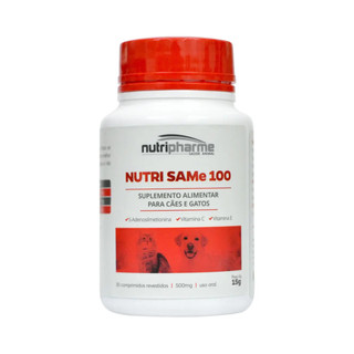 Nutri Same 100 - 30 Compri Cães Gatos Nutrisame Nutripharm em Oferta na Shopee