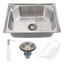 Cuba Pia Aço Inox Gourmet P/ Cozinha Acessórios Cor Prateado