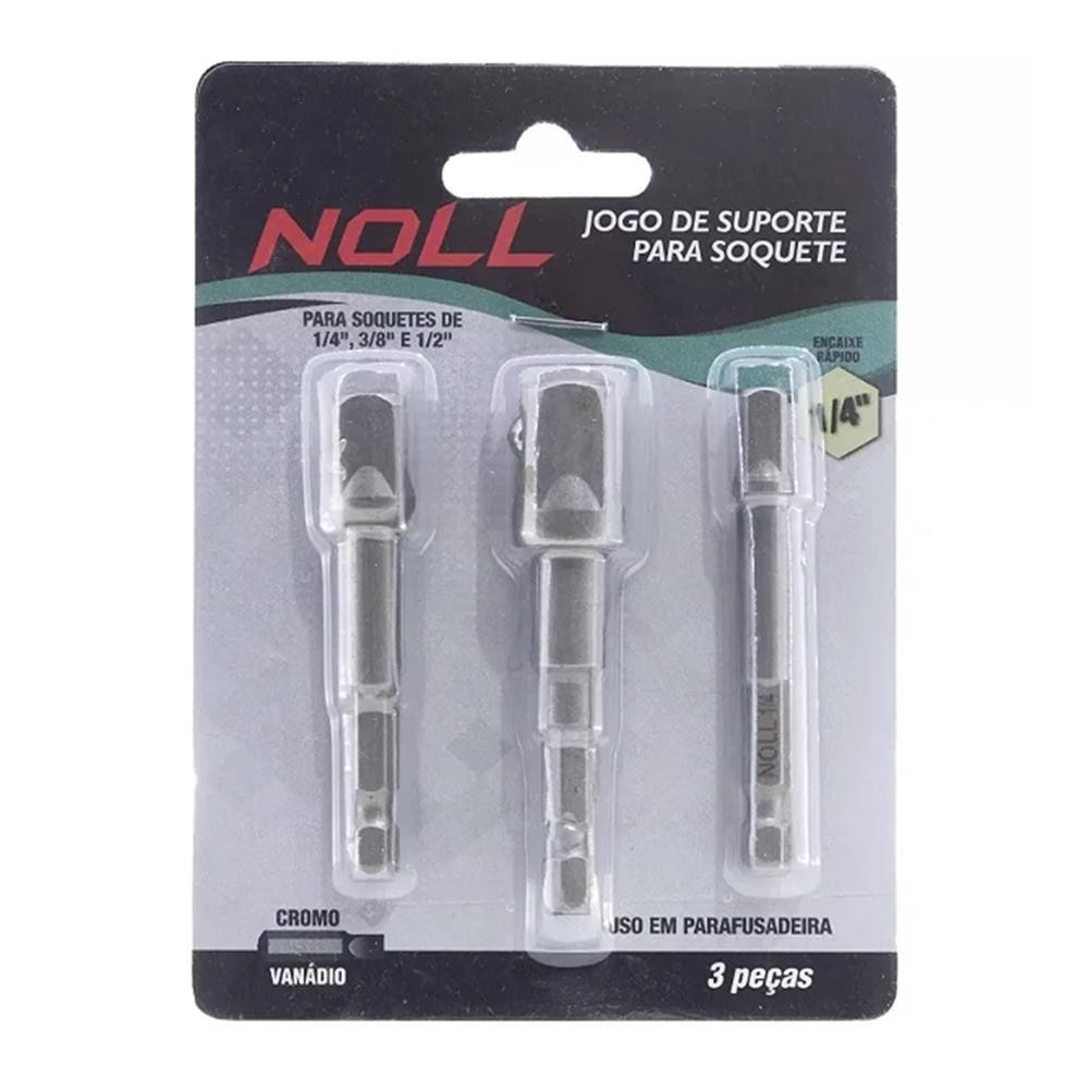 Jogo Suporte P/soquete 1/4" - 3/8" e 1/2" (439,0001) - Noll