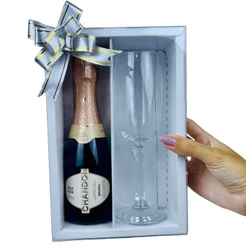 05 Caixa BRANCA com visor E DIVISÓRIA BEBIDA e Taça ASSK (CHOCO)