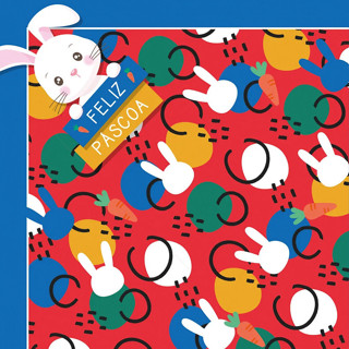 Saco Express 44x44cm para Ovos de 500g a 750g - Chuva de Alegria Vermelho - 5 unidades - Cromus - Rizzo Distribuidora em Oferta na Shopee