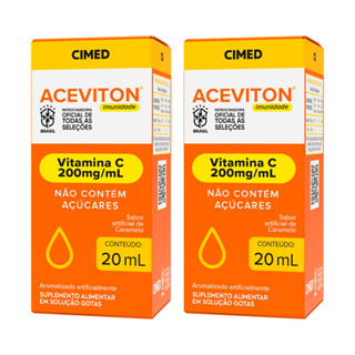 Vitamina C Aceviton Em Gotas Sabor Caramelo 40ml