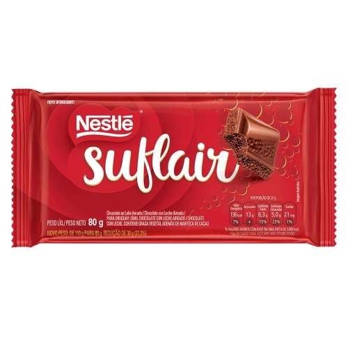 Chocolate ao Leite Aerado Suflair 80g Nestlé