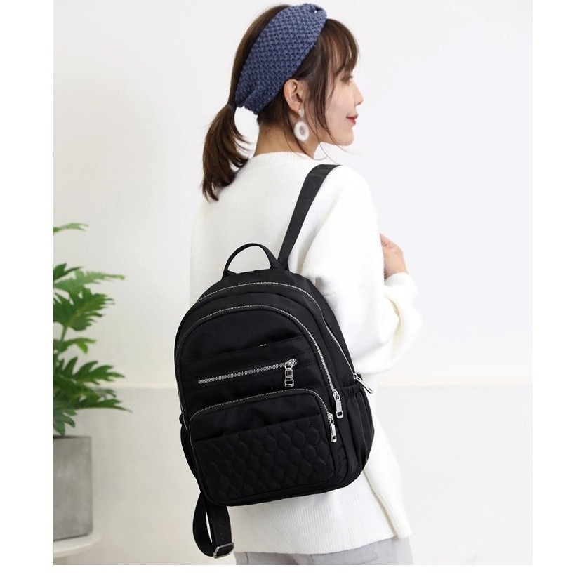 Bolsa de Nylon Impermeável Moda Feminina Bolsa de Ombro Simples 1230