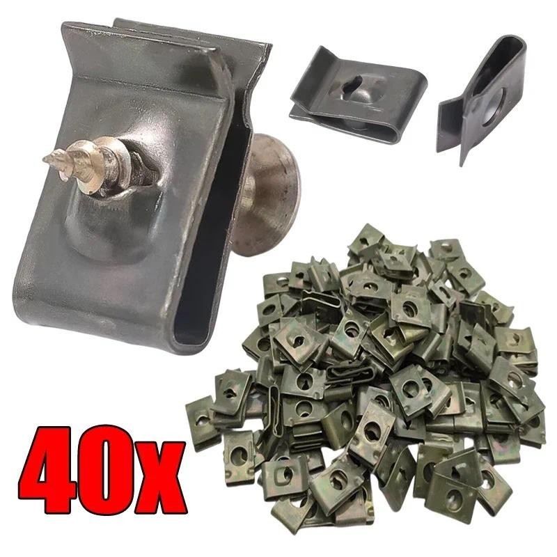 Fender Fixadores De Parafusos Para Carros Tipo U Motocicletas Caminhões Clip De Proteção Universal Anti-Ferrugem Pára-Choques Painel De Guarnição Clipes De Fixação em Oferta na Shopee