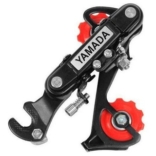 CAMBIO TRASEIRO BICICLETA COM GANCHEIRA PRETO 6V E 7V YAMADA