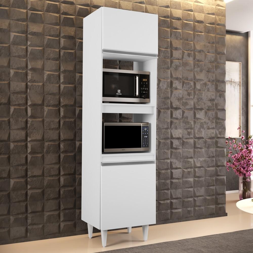 Paneleiro Cozinha Torre Quente 56cm Colorado Branco - Lumil Móveis em Oferta na Shopee
