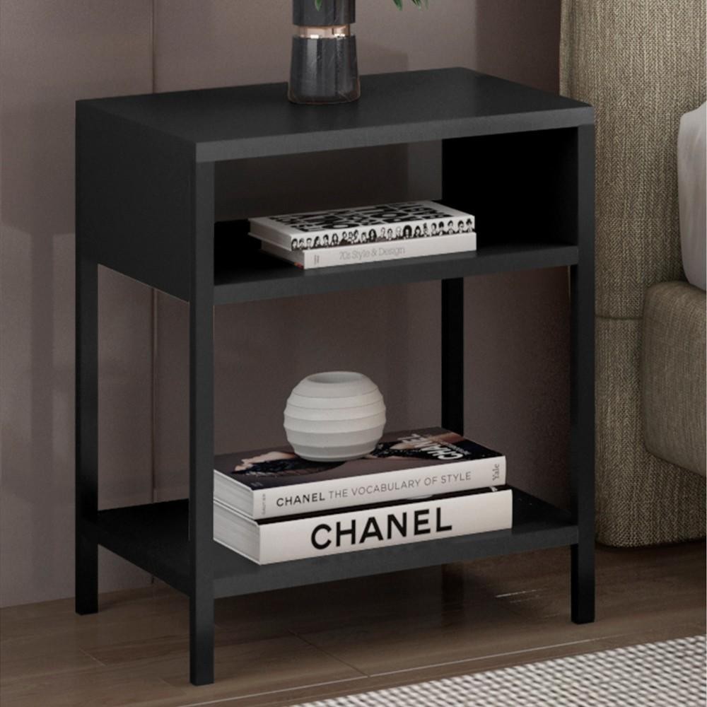 Mesa de Cabeceira Estilo Industrial Plaza L03 Preto - Mpozenato em Oferta na Shopee