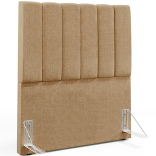 Cabeceira Cama Box Solteiro 100 cm Dália W01 Linho Bege Escuro - Lyam Decor em Oferta na Shopee