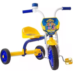 Triciclo Infantil Ultra Bikes Top Boy Jr TUJ-01AZAM Velotrol Criança Brinquedo Patinete Brincadeira