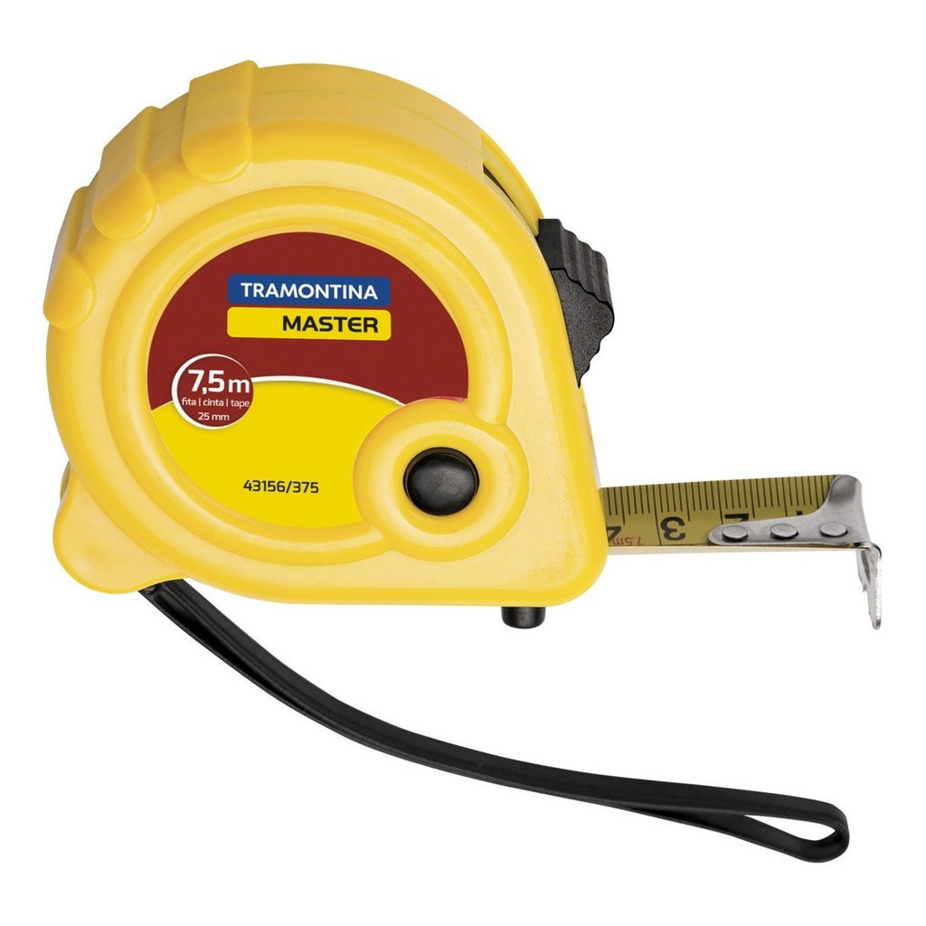 Trena Metrica Fita Aço Recomendada Tramontina Resistente 7,5 em Oferta na Shopee