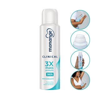 Desodorante Aerosol Clinical Revigorante 96H Monange 150Ml