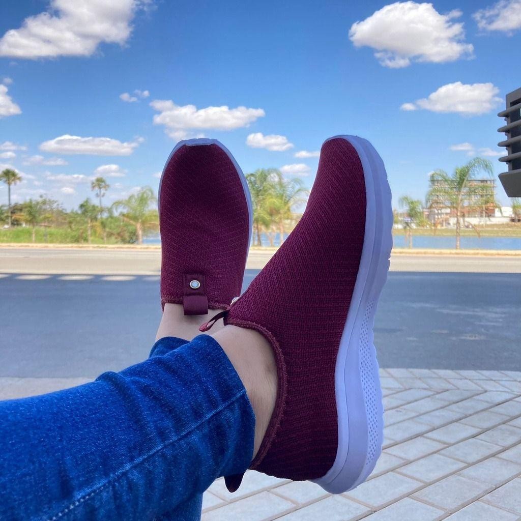 Tenis Meia Feminino Casual - Tênis Feminino para Caminhada, Academia, Leve, Confortável