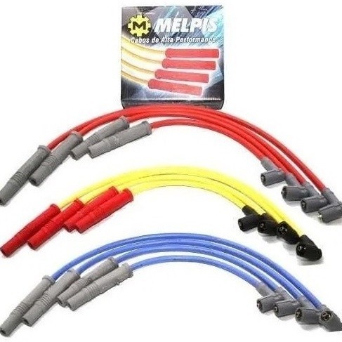 Cabo De Vela Kombi 1.4 8v Totalflex Rsh 2006/.... 100% Silicone 10mm competição P/ GNV
