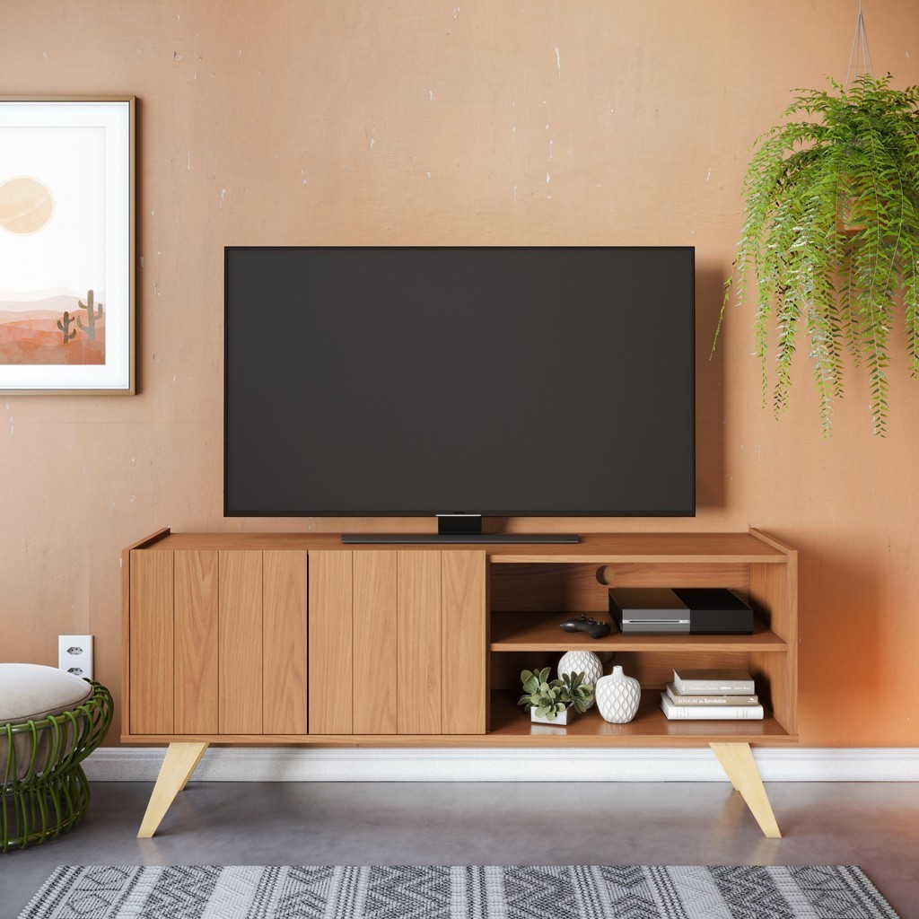 Rack para TV até 55 Polegadas 2 Portas Space Colibri Home Freijo