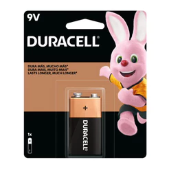 Bateria alcalina 9 volts com 1 unidade Duracell