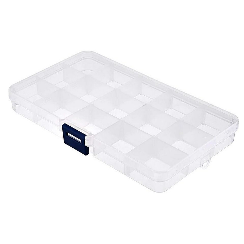 Caixa De Plastico 15 Divisorias Otima Qualidade