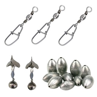 Kit Pesca 3 Snaps Girador + 2 Sinos de Alerta + 10 Chumbadas