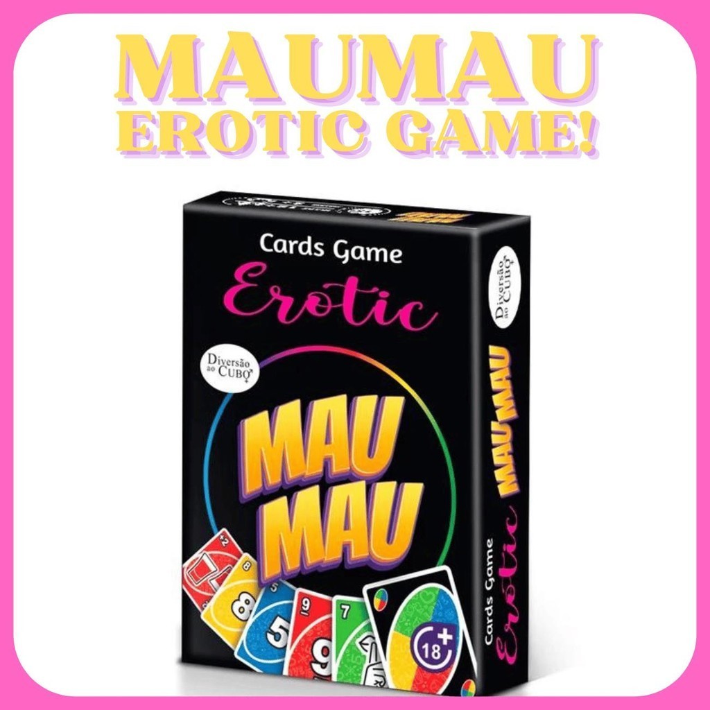 Baralho Mau Mau Erotic Card Game 65 Cartas Diversao ao Cubo