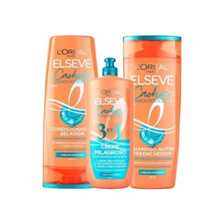 Kit Elseve L’Oréal Paris Cachos dos Sonhos (3 produtos) em Oferta na Shopee