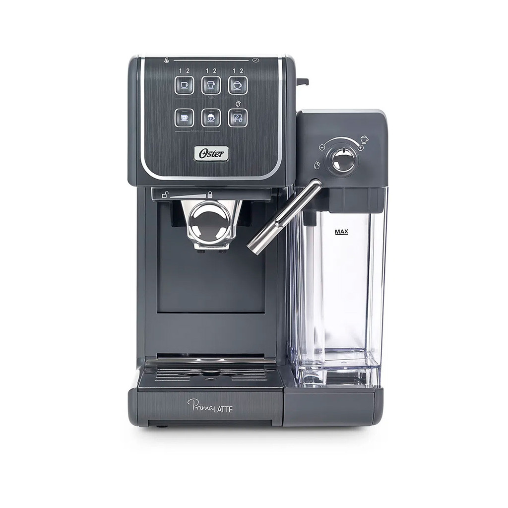 Cafeteira Elétrica Oster Espresso PrimaLatte Touch BVSTEM6801M 127v 2 Xicaras Painel Touch Filtro 19 Bar Pressão