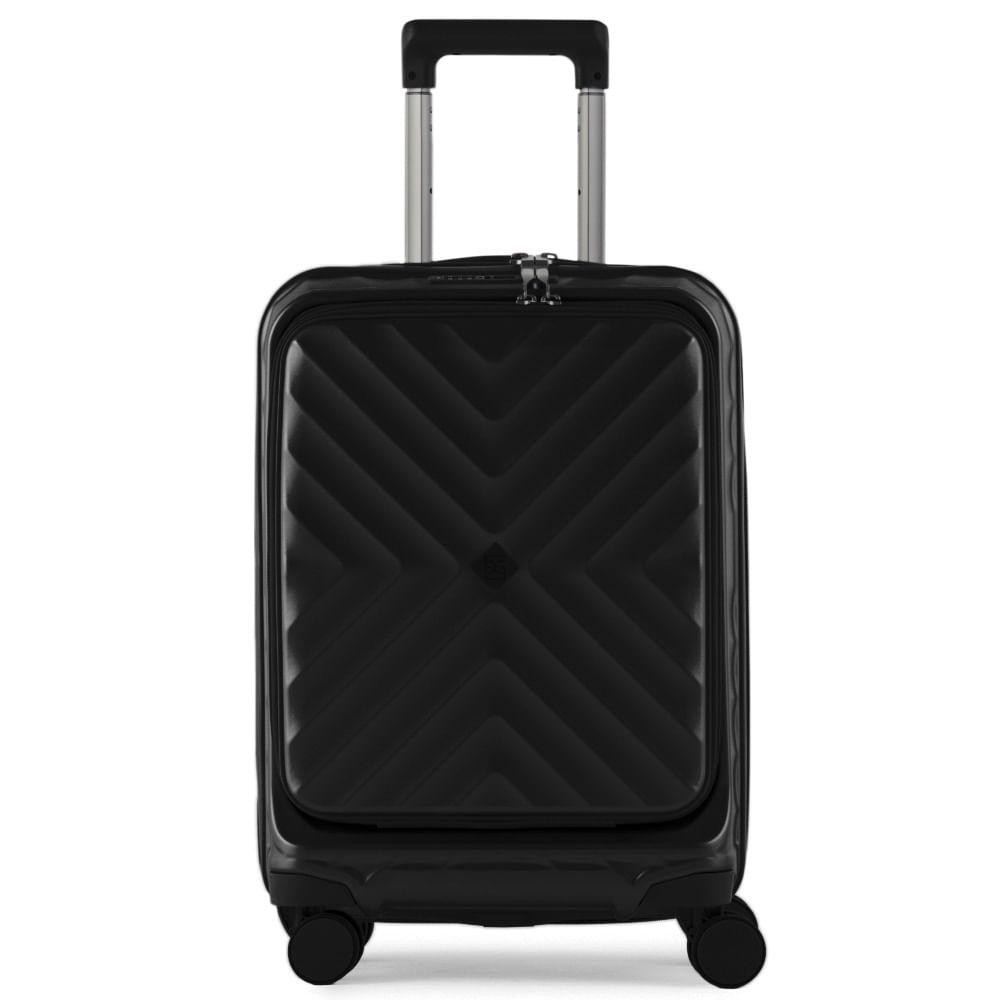 Mala de Viagem Pequena 10 Kg Policarbonato 4 Rodas Barcelona II Preta em Oferta na Shopee