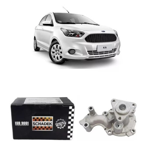 Bomba D'Agua - Ford KA 1.0 12V TIVCT 3CIL 2014 2015 2016 2017 2018 2019 2020