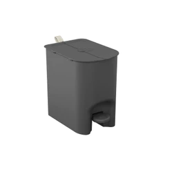 Lixeira Borboleta com Pedal Coza 6L Cinza Chumbo