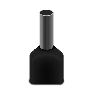 20 Peças Terminal Tubular Duplo 4mm Ilhós Pré-isolados Preto em Oferta na Shopee