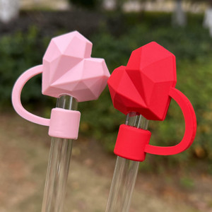 Conjunto De Tampa De Palha De 4 Peças , Superior Em Formato De Coração , Compatível Com Canudo De 10 Mm em Oferta na Shopee