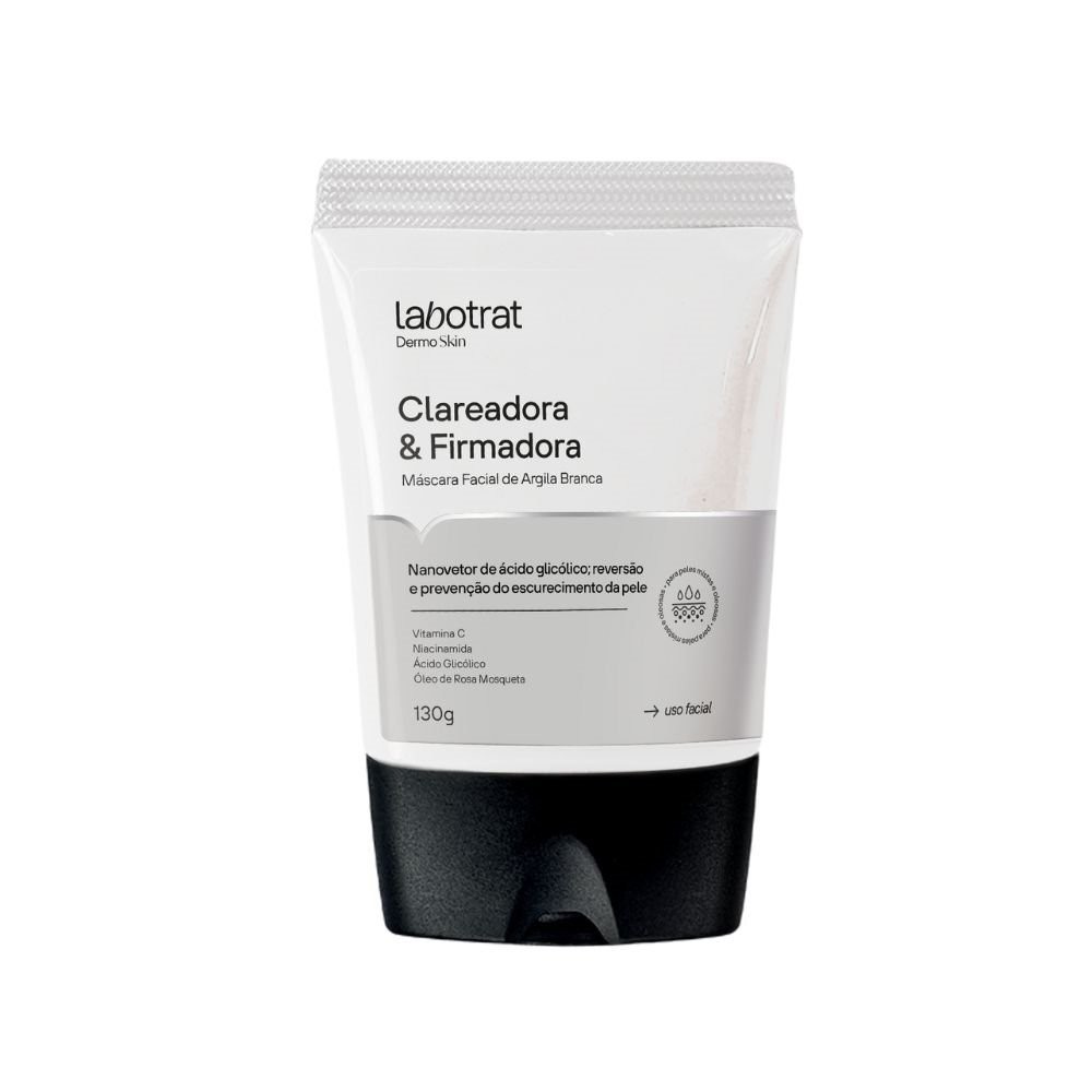 Máscara Facial de Argila Branca Labotrat Clareadora e Firmadora 130g - Beauty