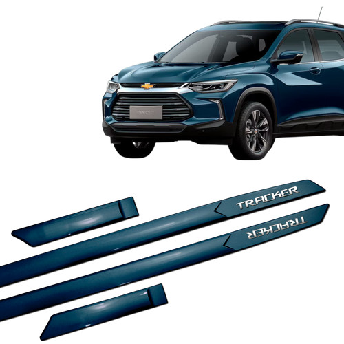 Kit Friso Porta Lateral Tracker Premier Lt Ltz Rs 2023 2024 2025 Escrita Cromada