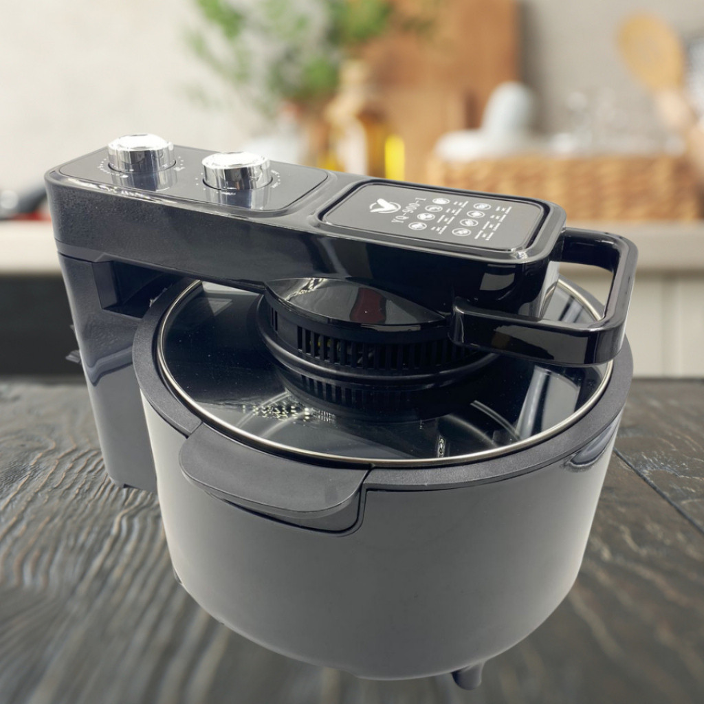 Fritadeira Elétrica Air Fryer Digital Sem Óleo 127v Com Panela Removível e Grelha 10L