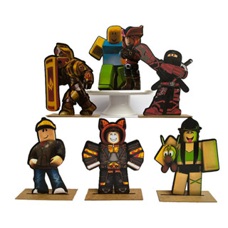 Kit Display de Mesa 6 Peças Para Festa Roblox MDF em Oferta na Shopee