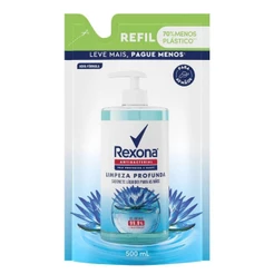 Sabonete Líquido para as Mãos Rexona Antibacterial Limpeza Profunda 500ml Refil