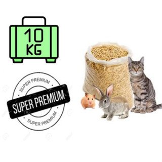 Granulado de madeira 10kg super premium gatos e roedores