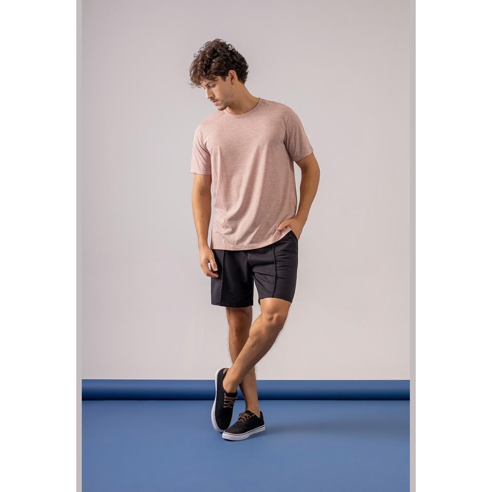 Camiseta Básica em Malha Listrada Just Basic em Oferta na Shopee