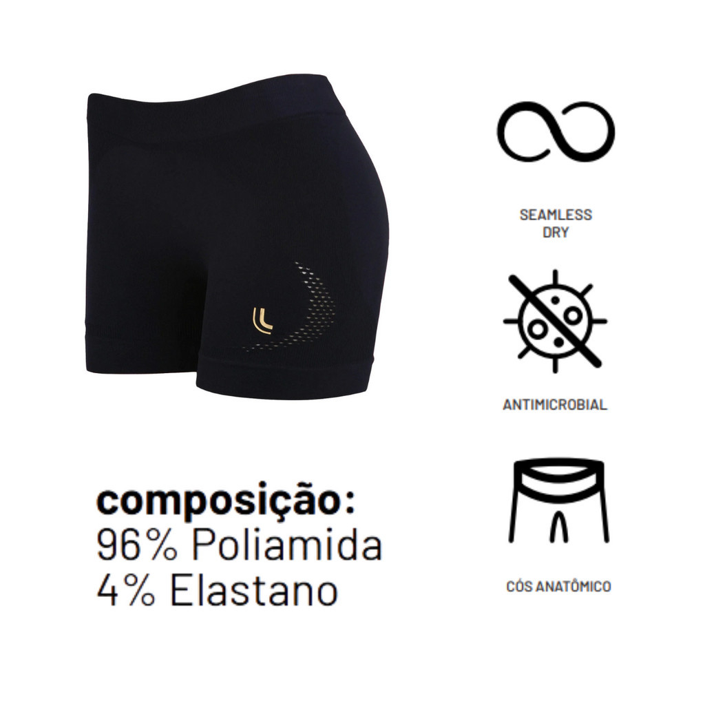 Short Attack Lupo Original Feminino Bermuda Para Corrida Academia Treino Fitness Malhação Ideal Verão Calor