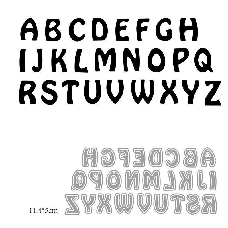 Letra Metal Metal Metal Aço Carbono Molde de aço carbono Gravação do molde de corte de gofragem DIY