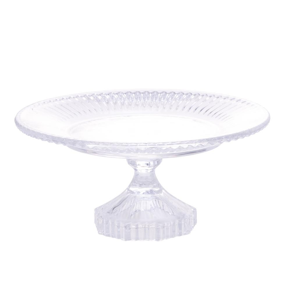 Prato para Bolo Lyor Renaissance de Cristal 18,5cm x 9,5cm - Home & Living