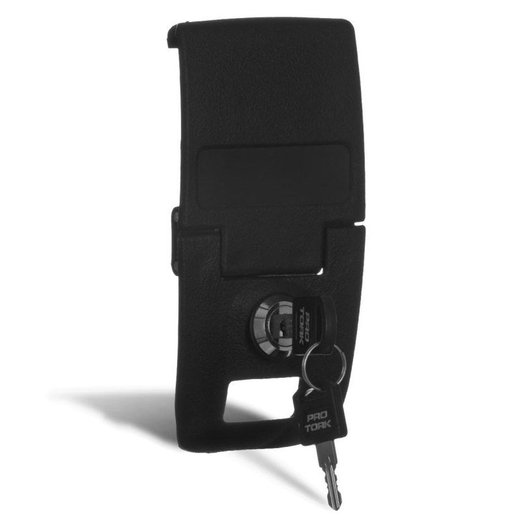 Fechadura Trava Completa Para Baú Bauleto Pro Tork 28 Litros / 45 Litros Preto com Chave Moto