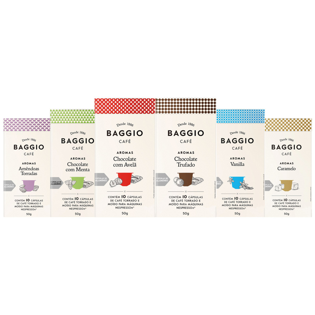Kit 60 Cápsulas Cafe Gourmet Baggio Para Cafeteira Nespresso