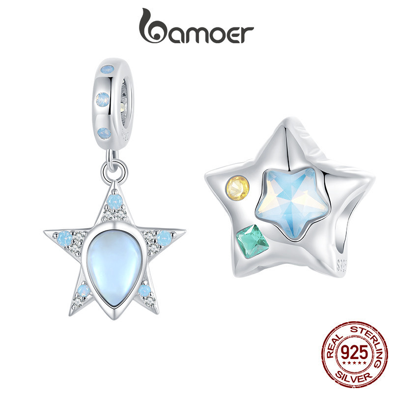Bamoer 925 Sterling Sliver Charm Balloon Star Pendant Série De Acessórios Para Pulseira em Oferta na Shopee