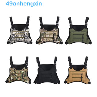 ANHENGXIN Saco De Colete Esportivo , Multi-Funcional Resistente À Água Para O Peito Cintura Leve E Ajustável Oxford Cloth Running Vest Men