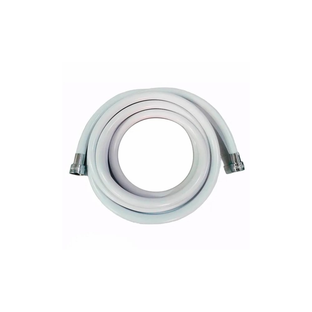 Mangueira Plástica Cardal Branca Com Luvas Cromadas 3 Metros  AC062