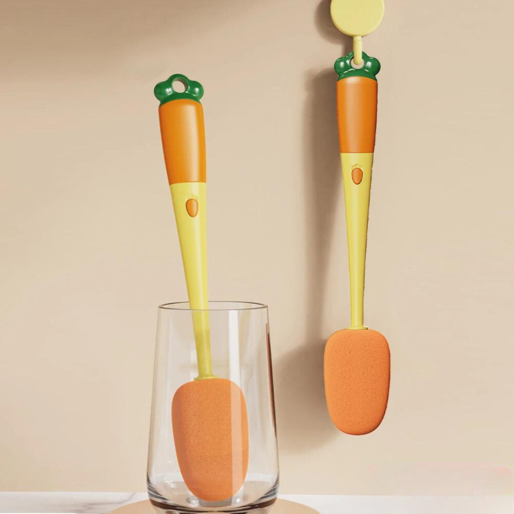 Escova Cenoura 3 Em 1 Multifuncional Para Limpar Garrafas, Jarras E Mamadeiras